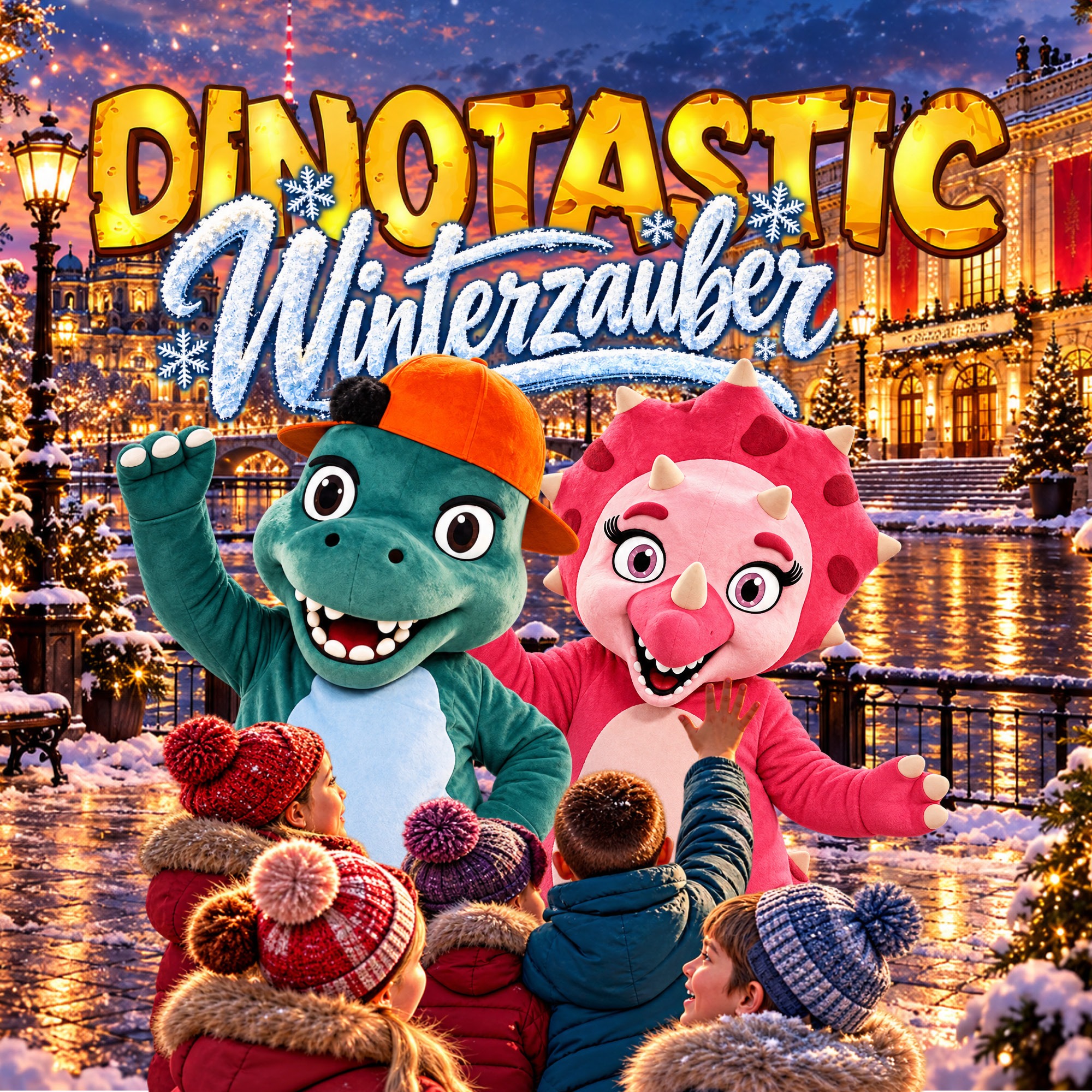 DINOTASTIC Winterzauber – Dino-Freunde treffen Kinder